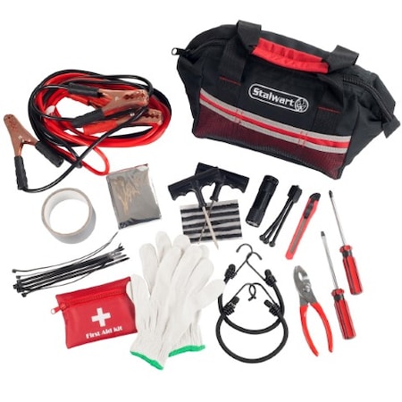 Fleming Supply Roadside Emergency Kit- 55 Pieces 973888IYA
